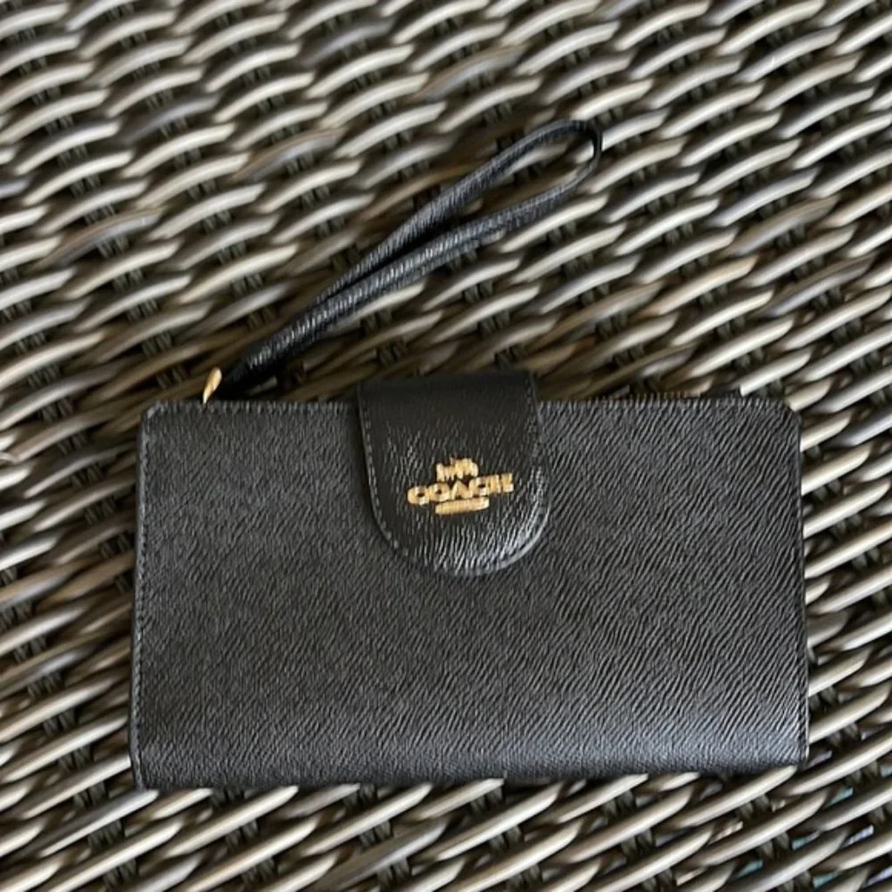 Coach Tech Wallet Black NWT - Picture 5 of 15